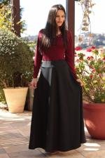 Saia longa evas&ecirc; preta