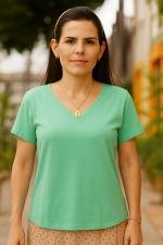 Blusa Eleonora verde menta