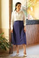 Saia midi l&iacute;rio azul