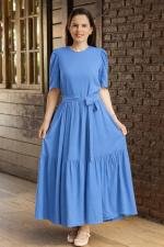 Vestido lux azul serenity