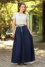 Saia longa jeans